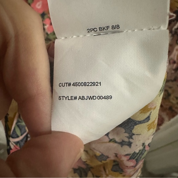 BILLABONG Loving Life Multicolored Floral Puff Sleeve Dress Women’s sz L/12 NWT - Picture 8 of 10